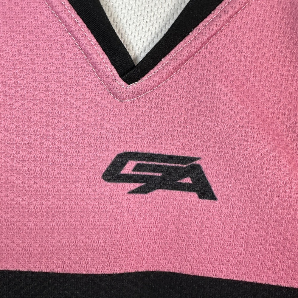 Gemini Union College Hockey Jersey Men's Size 52 Pink Black ECAC Authentic USA - Picture 8 of 9